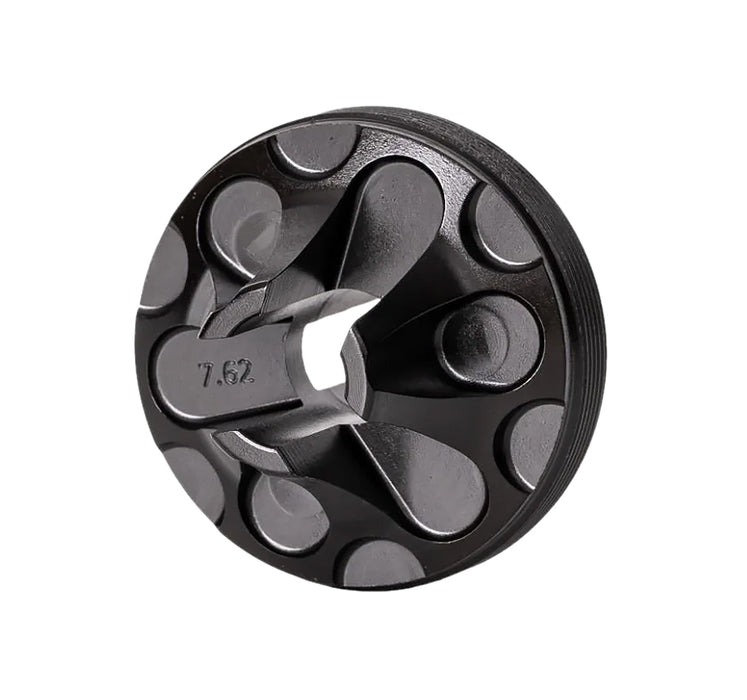 Rugged Suppressors FC006 Flash Hider Front Cap  7.62mm, Black Steel for Some Rugged Suppressors