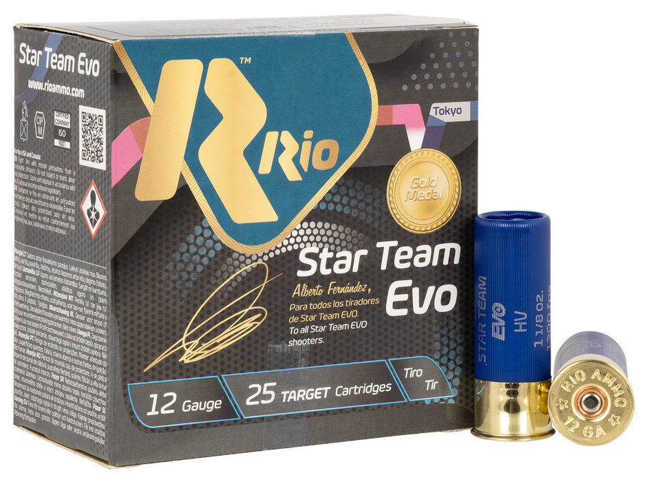 Rio Ammunition ST32HV75 Star Team EVO  12 Gauge 2.75" 1 1/8 oz 7.5 Shot 25 Per Box/10 Cs