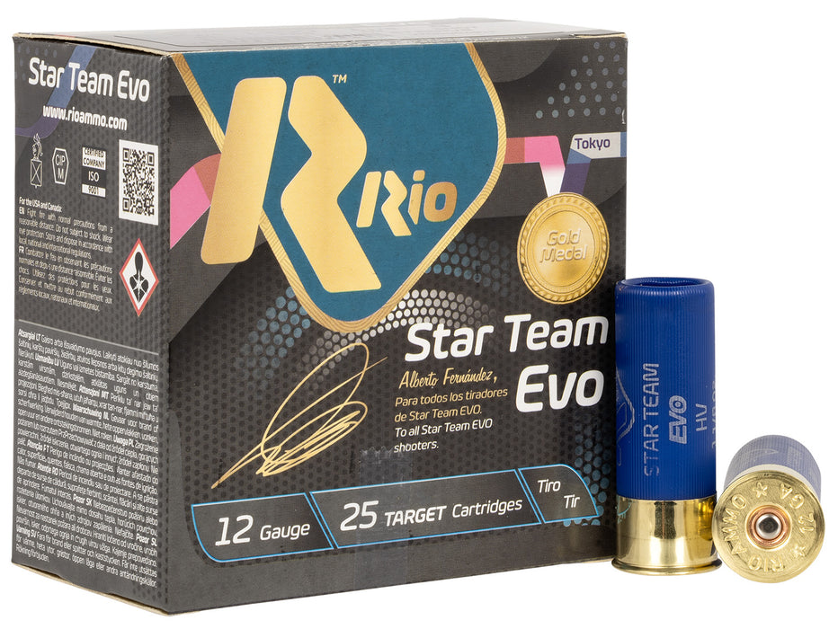 Rio Ammunition ST32HV8 Star Team EVO  12 Gauge 2.75" 1 1/8 oz 8 Shot 25 Per Box/ 10 Cs