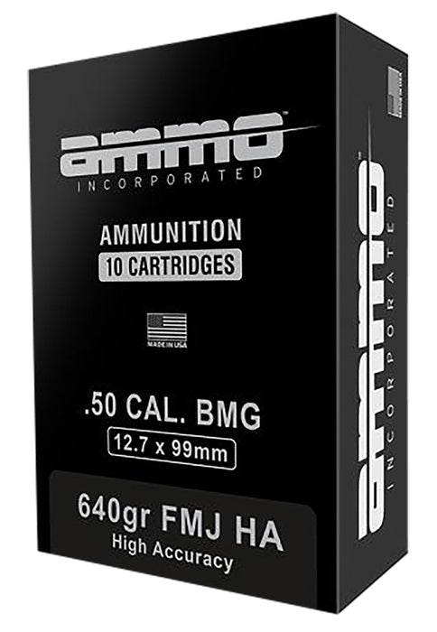 AMMOINC 50BMG640HA-A10 50BMG 640 FMJ 10/5