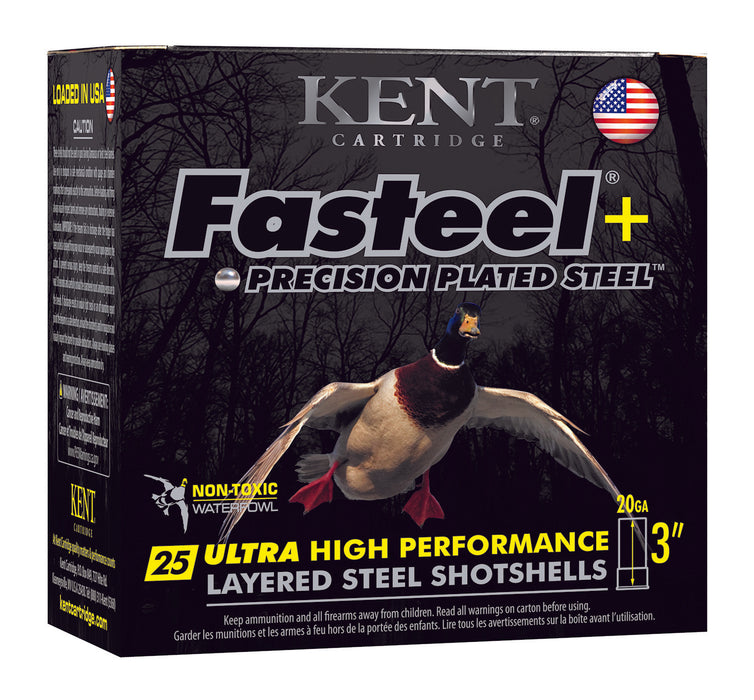 Kent Cartridge K203FSP282X4 Fasteel 2.0  20 Gauge 3" 1 oz 2x4 Shot 25 Per Box/ 10 Cs