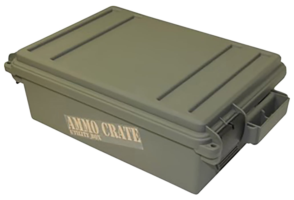 MTM Case-Gard AC45 Ammo Crate Utility Box 12 Gauge Army Green Polypropylene