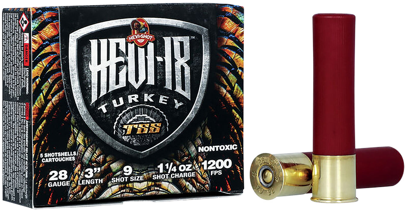 HEVI-Shot HS7289 TSS Turkey 28 Gauge 3" 1 1/4 oz/9 Shot 5 Per Box/ 10 Cs
