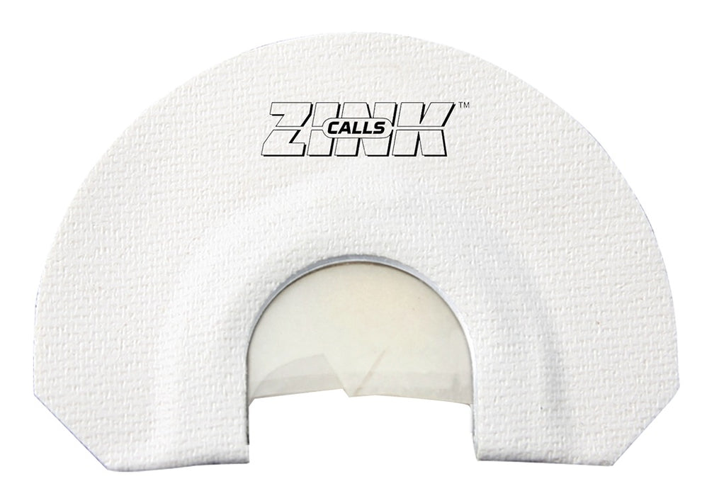 ZINK ZNKZNK312 Lucky Lady  Diaphragm Call Triple Reed Turkey Sounds White V-Notch Cut