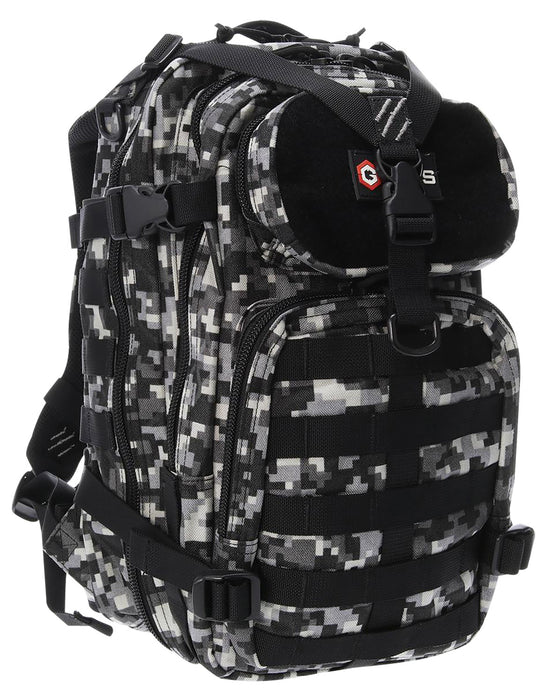 GPS Bags T1611BOBGD Bugout Bag Tactical Gray Digital 600D Polyester 2 Handguns