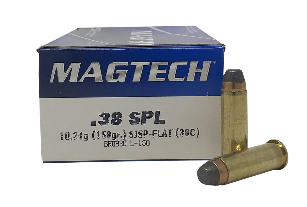 Magtech 38C Range/Training  38 Special 158 gr Semi-Jacketed Soft Point Flat 50 Per Box/20 Cs