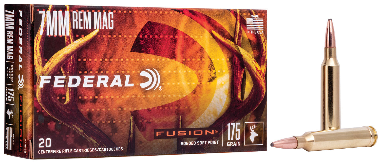 Federal F7RFS2 Fusion  7mmRem 175gr Bonded Soft Point 20 Per Box/10 Case