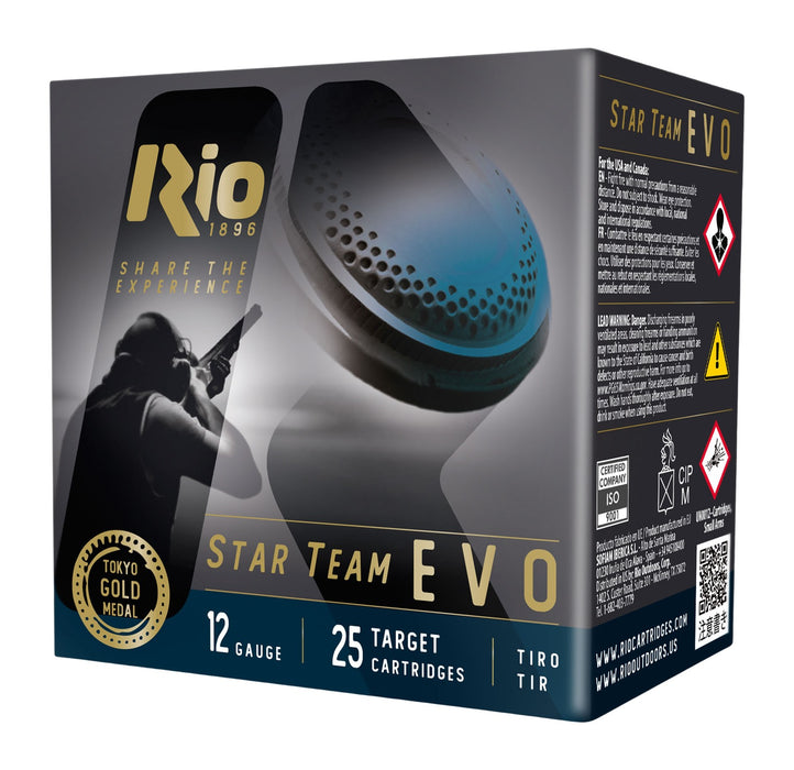 Rio Ammunition ST2875 Star Team EVO  12Gauge 2.75" 1oz 7.5Shot 25 Per Box/10 Case