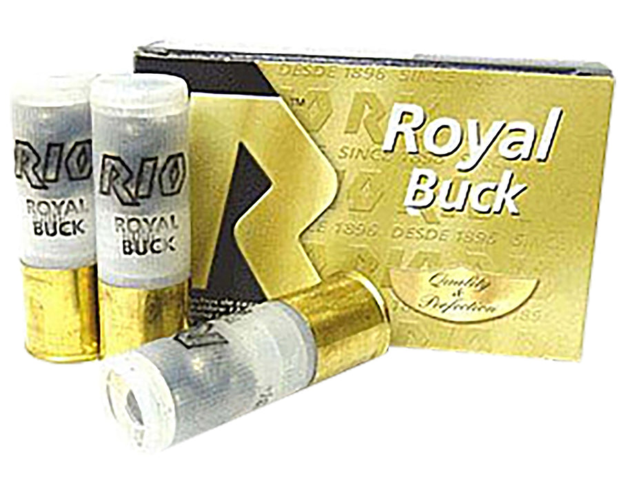 Rio Ammunition RB209 Royal Buck  20 Gauge 2.75" 1 1/8 oz 0 Buck Shot 25 Per Box/ 10 Cs