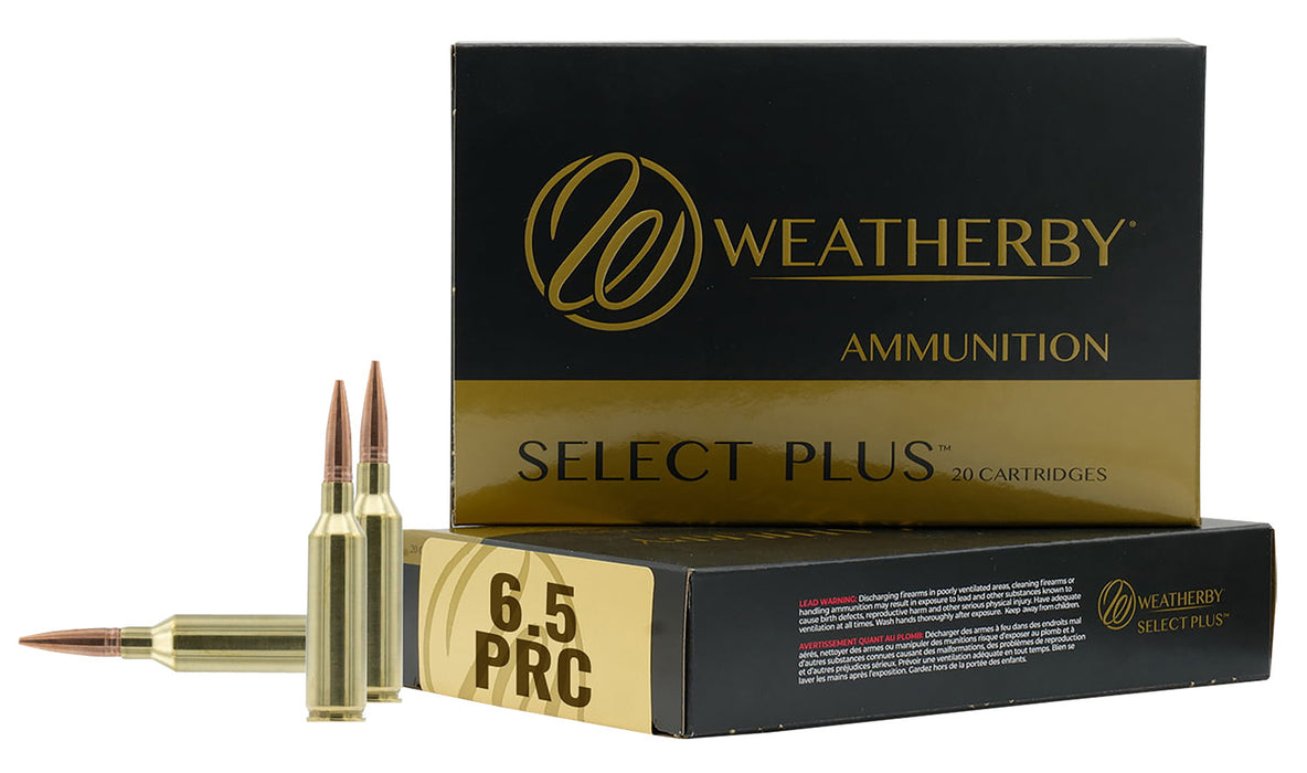 Weatherby R65PRC156EH Select Plus  6.5 PRC 156 gr 20 Per Box 10 Cs