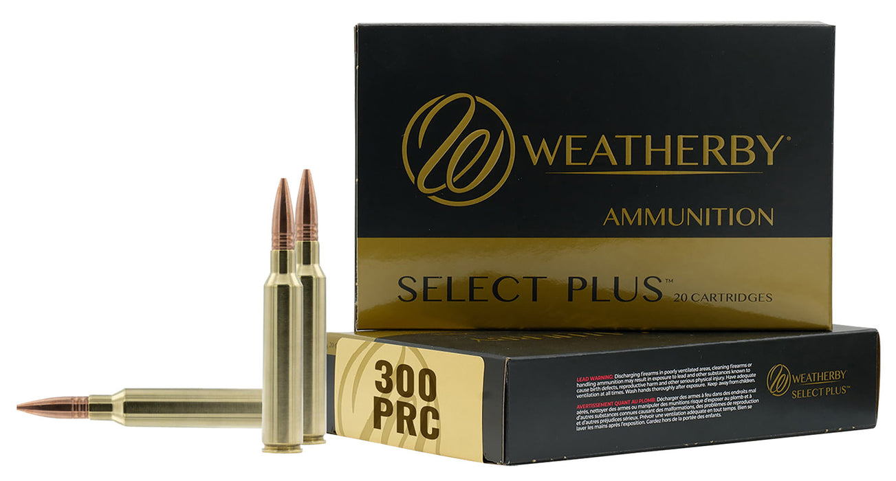 Weatherby M300P195HCB Select Plus  300 PRC 195 gr 20 Per Box 10 Cs