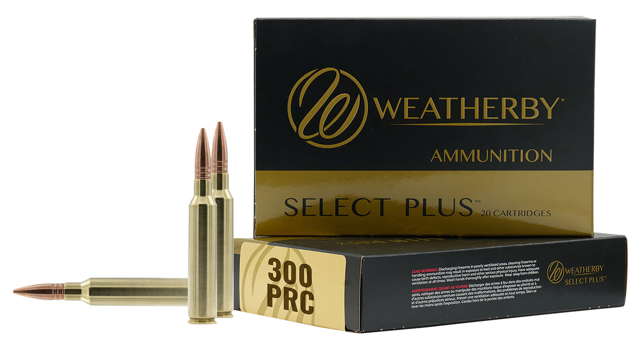 Weatherby R300P205EH Select Plus  300 PRC 205 gr Jacketed Hollow Point 20 Per Box 10 Cs