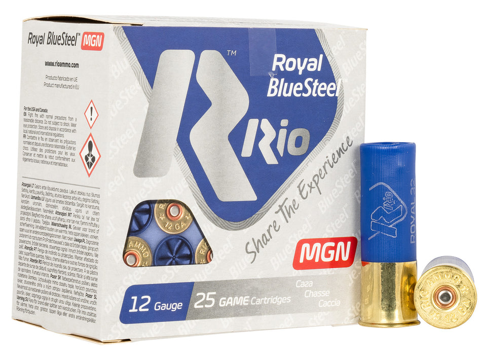 Rio Ammunition RBSM32BB Royal BlueSteel Magnum 12 Gauge 3" 1 1/8 oz BB Shot 25 Per Box/ 10 Cs