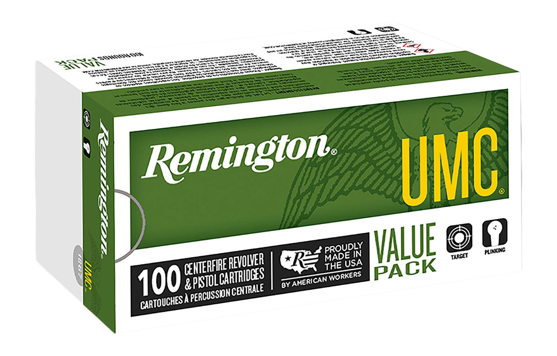 Remington Ammunition 23795 UMC Value Pack 40S&W 180gr Full Metal Jacket 100 Per Box/6 Case