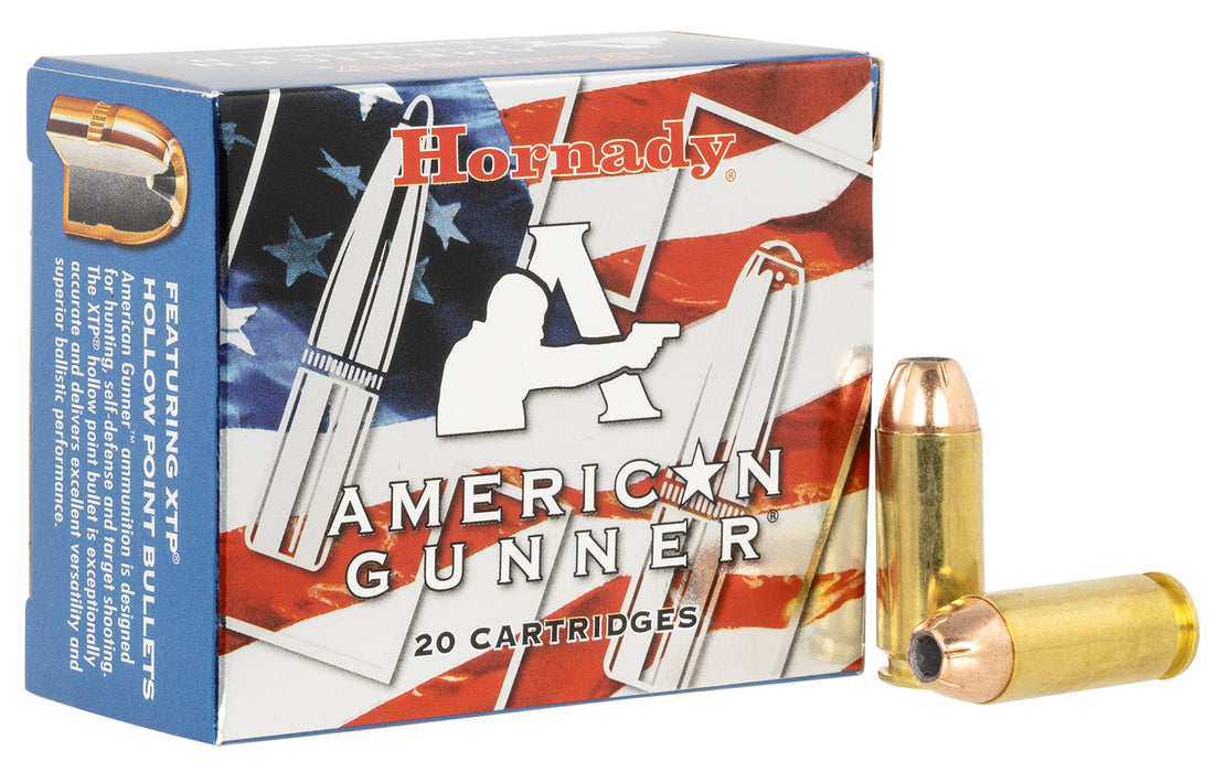 Hornady 91224 American Gunner  10mm 155gr Hornady XTP Hollow Point 20 Per Box/10 Case