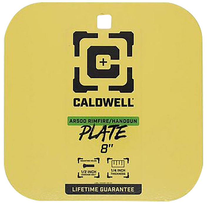 Caldwell 4002878   8" Rimfire/Handgun Yellow AR500 Steel Gong 1/4" Thick