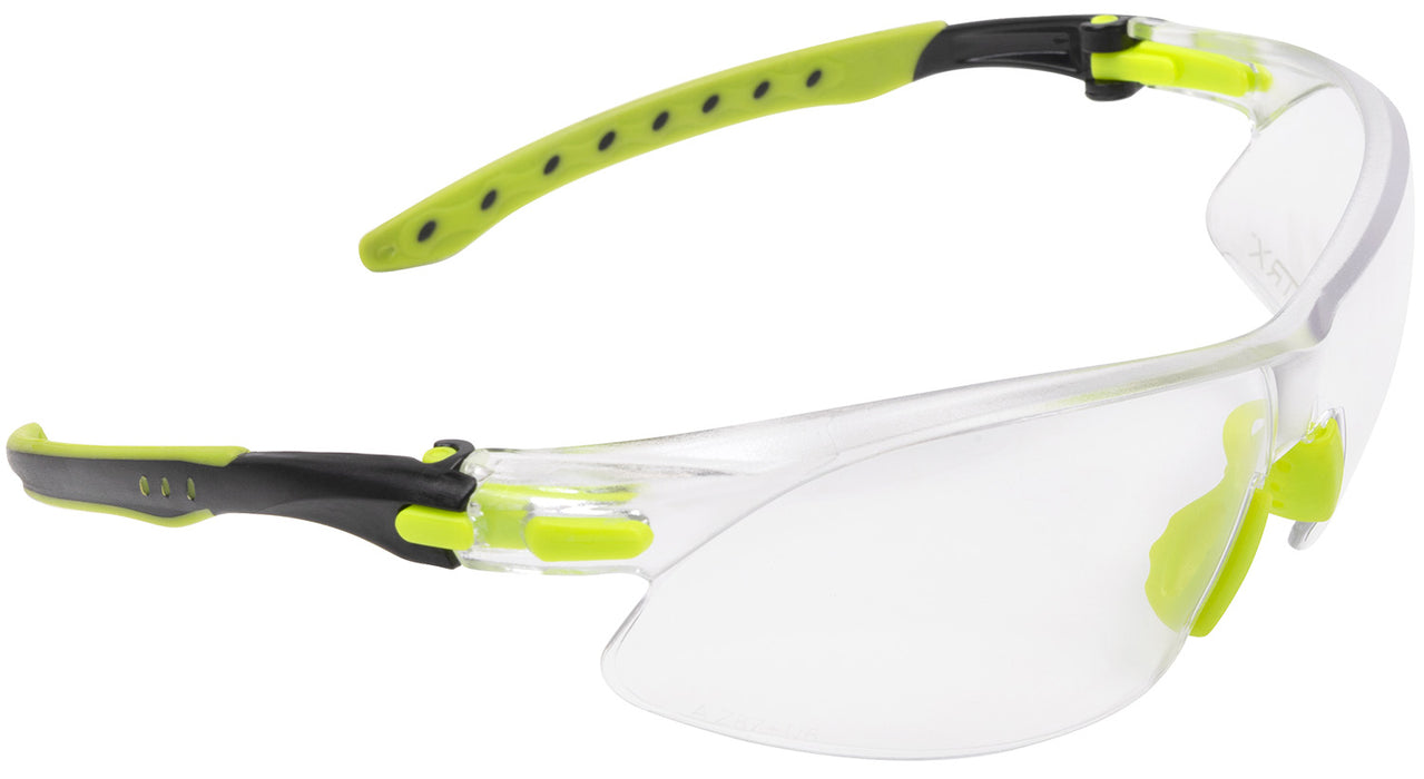 Allen 4140 Keen Safety Glasses Youth Clear Lens Lime Green Frame