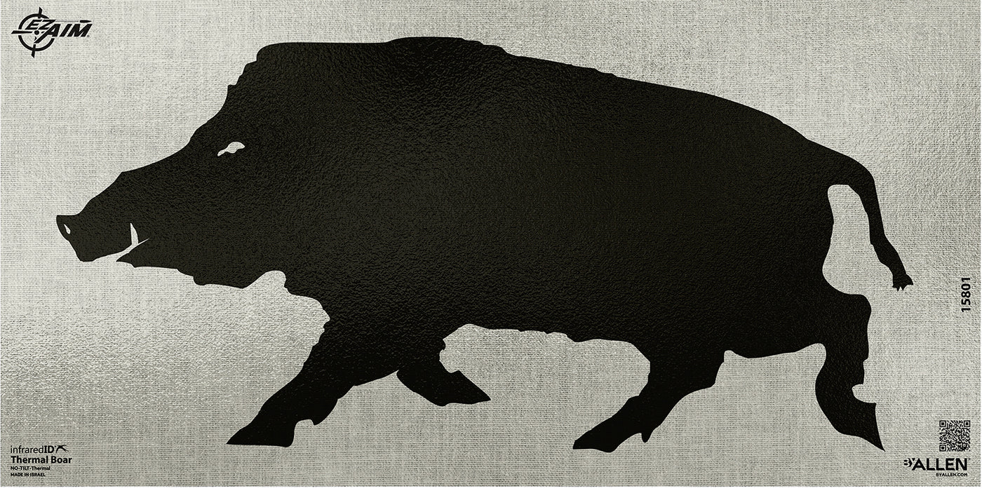 EZ-Aim 15801 Boar Adhesive Thermal ID Paper 24" x 12" Black/Gray