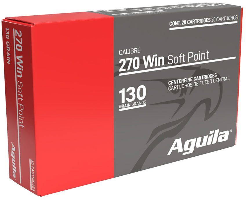 Aguila 8053AG   270 Win 130 gr InterLock Boat Tail Soft Point 20 Per Box/ 10 Case