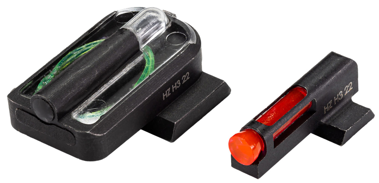 HiViz SG320FD21 FastDot H3 Sight Set for Sig  2 Dot Red Fiber Optic Front/Green Tritium Rear/Black Frame Compatible w/Sig Sauer P320 9mm/.45 ACP/10mm