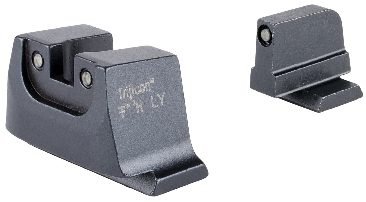 Trijicon SA240C601150 Suppressor/Optic Height Sights  Green/Tritium Black Outline Front Sight-Green/Tritium Black Outline Rear Sight Smith & Wesson M&P C.O.R.E./ M&P M2.0