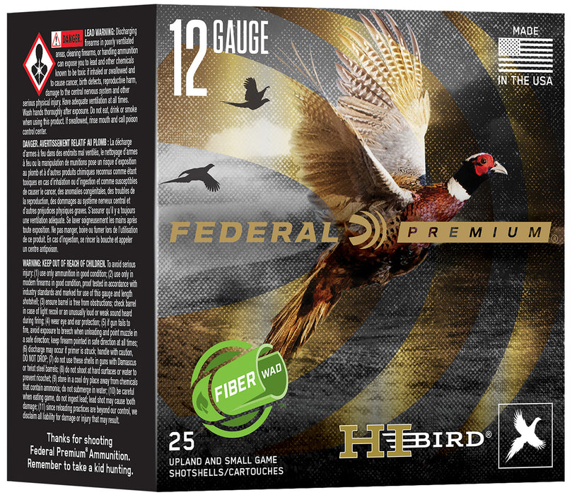 Federal HVFB12HW5 Federal Premium Hi-Bird 12 Gauge 2.75" 1 1/4 oz 25 Per Box/ 10 Case