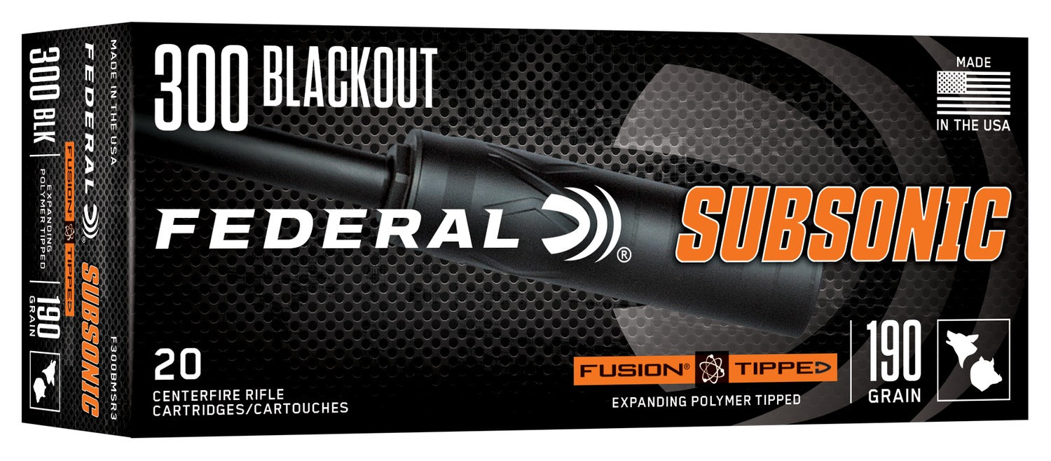 Federal F300BMSR3 Fusion  300Blackout 190gr Bonded Soft Point