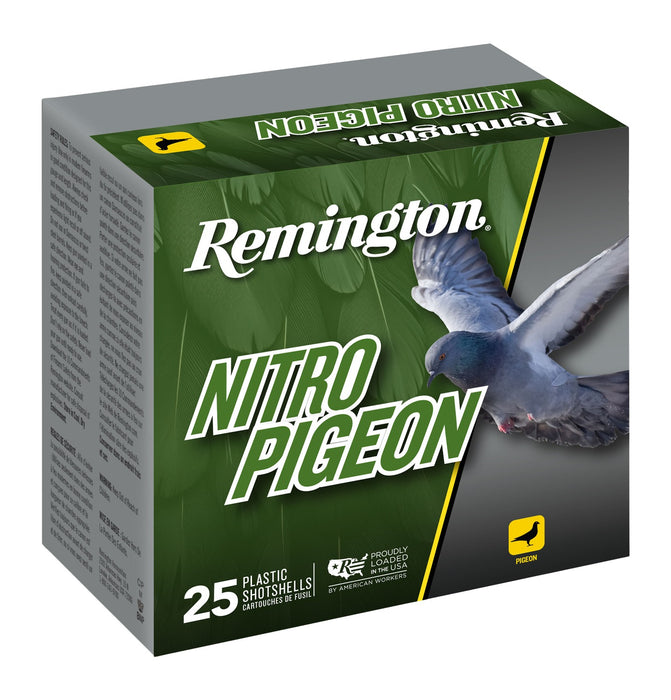 Remington Ammunition R28681 Nitro Pigeon  12Gauge 2.75" 7.5Shot 25 Per Box/10 Case