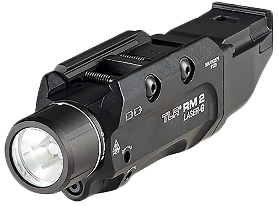 Streamlight 69454 TLR-2 RM w/Laser Black Anodized Aluminum, 1,000 Lumens White LED Bulb/Green Laser, 297 Meters Beam, Picatinny Rail Mount