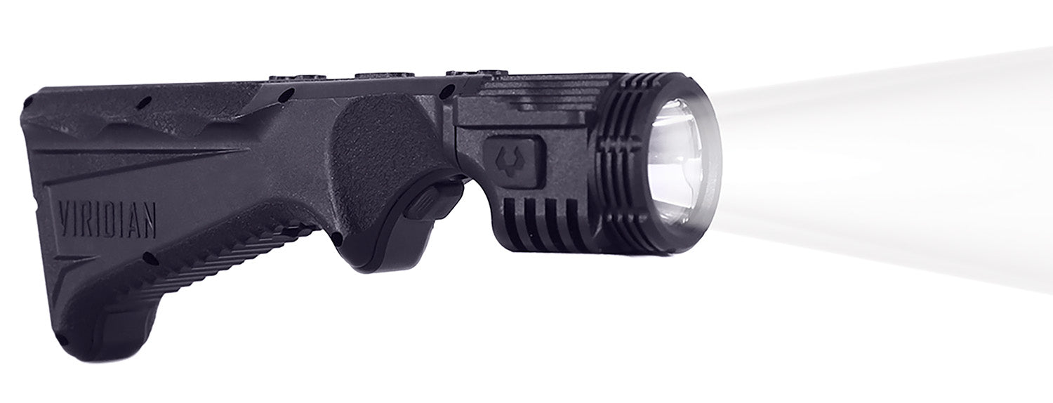 Viridian 9120089 4 LUX 2K Grip Light  Black 2000 Lumens White LED