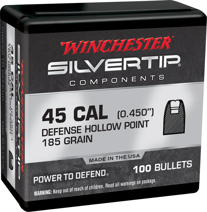 Winchester Ammo WB45AS185X Silvertip  45ACP 185gr 100 Per Box/10 Case