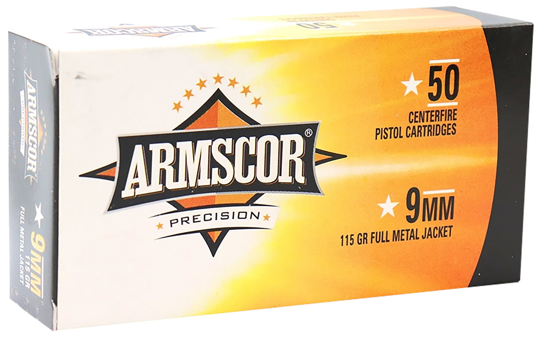 Armscor 50043PH USA  9mm 115 gr Full Metal Jacket 50 Per Box/ 20 Case