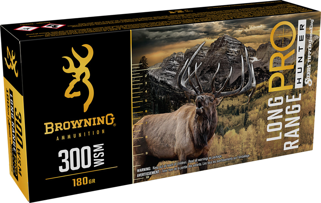 Browning Ammo B192530002 Long Range Pro  300WSM 180gr 20 Per Box/10 Case