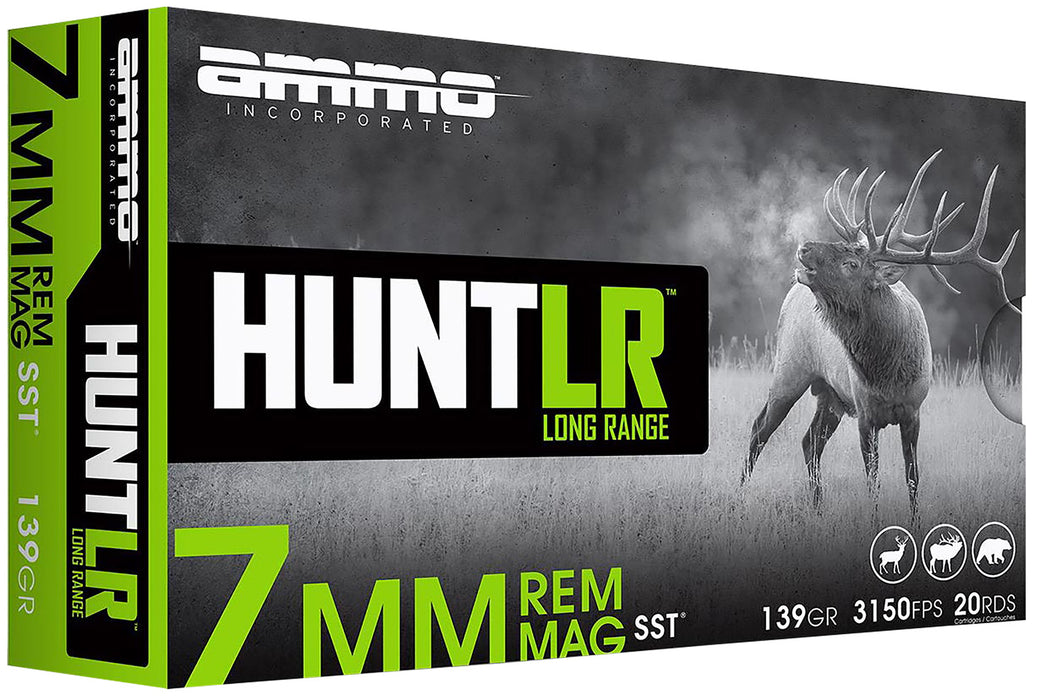 Ammo Inc 7MM139SSTA20 Hunt Long Range 7mm 139gr Super Shock Tip 20 Per Box/10 Case