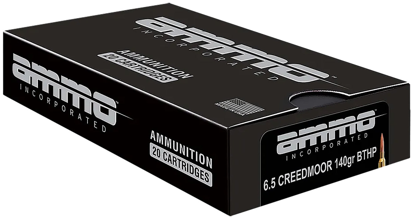 Ammo Inc 65CM140BTHPA20 Match  6.5 Creedmoor 140 gr Boat Tail Hollow Point 20 Per Box/ 10 Case