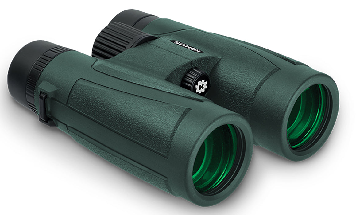 Konus 2273 Regent-HD  10x42 W.A. BaK-4 Roof Prism Center Focus Black Rubber Armor