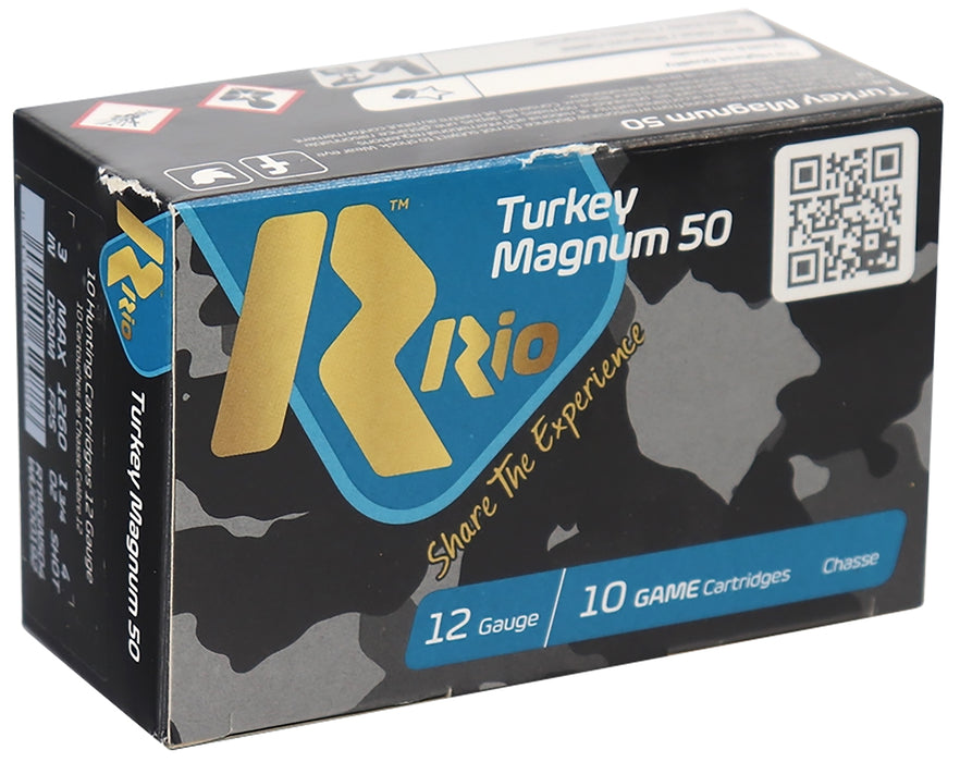 Rio Ammunition RTMGN506 Royal Turkey MGN 50 12 Gauge 3", 1 3/4 oz 6 Shot, 10 Rounds Per Box, 25 Boxes Per Case