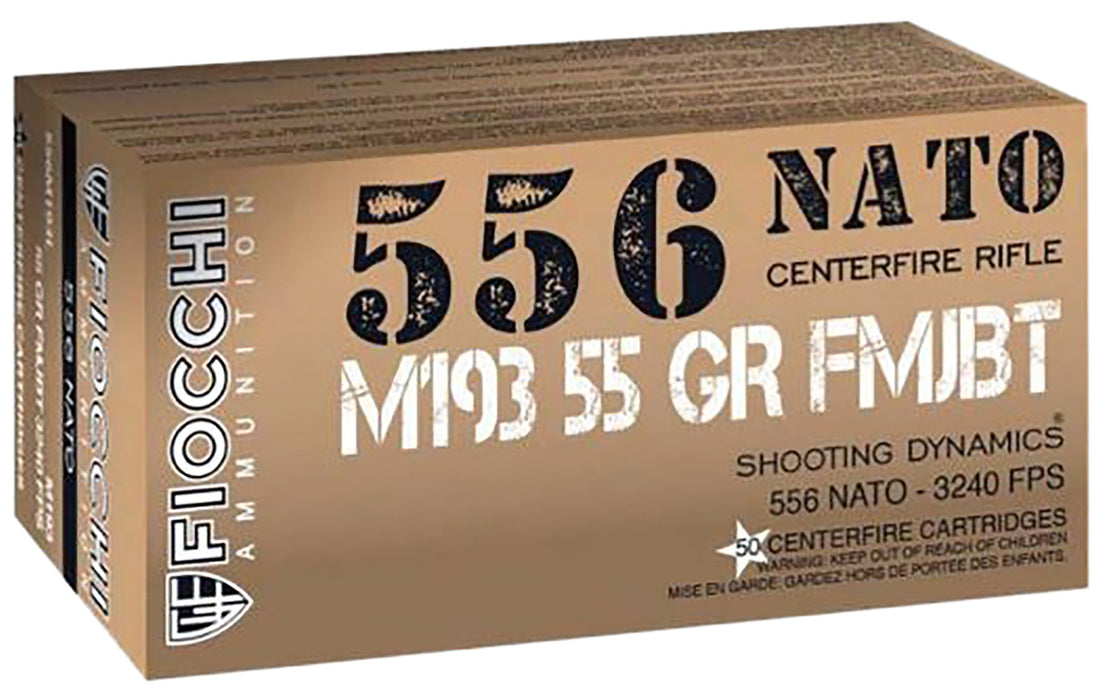 Fiocchi 556M193L 5.56NATO 55gr Full Metal Jacket Boat Tail