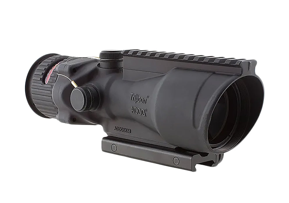 Trijicon 100005 ACOG w/TA75 Mount Matte Black 6x48mm Illuminated Red Horseshoe/Dot 308 BAC Reticle