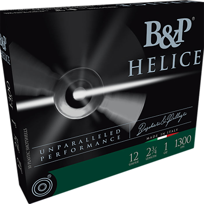 B&P Ammunition 12B1FE75 Helice Electro 12Gauge 2.75" 1oz 7.5Shot 10 Per Box/10 Case