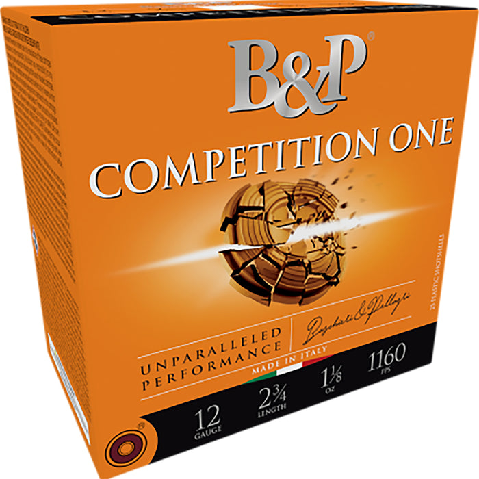 B&p Ammunition 12B18GC7 Competition One  12Gauge 2.75" 1 1/8oz 7.5Shot 25 Per Box/10 Case