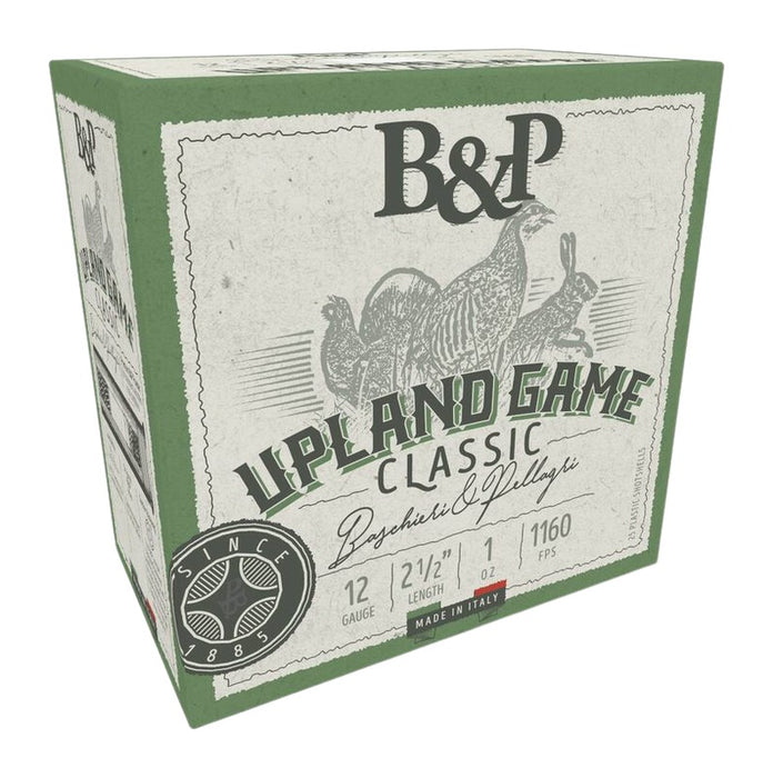 B&p Ammunition 12B1UP6 Upland Game Classic 12Gauge 2.50" 1oz 6Shot 25 Per Box/10 Case