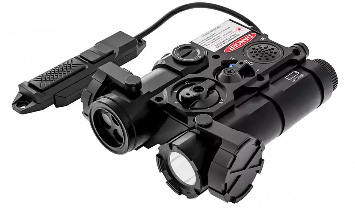 AGM Global Vision WLAD-CLA1-B1 WLAD 1B  Black Green Laser & IR Pointer/Illuminator Coaxial Dual Laser White LED 300 Lumen