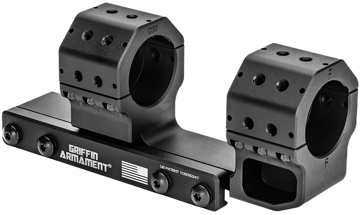 Griffin Armament GSMC1425H34MM Cantilever Mount  Black Anodized 34mm Tube Cantilever Mount 15 MOA