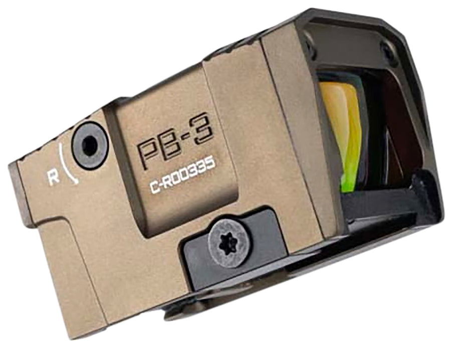 Lead & Steel Llc PB3RFDE Pandora PB-3  Flat Dark Earth 1 x 21 mm x 17 mm 3 MOA Red Dot