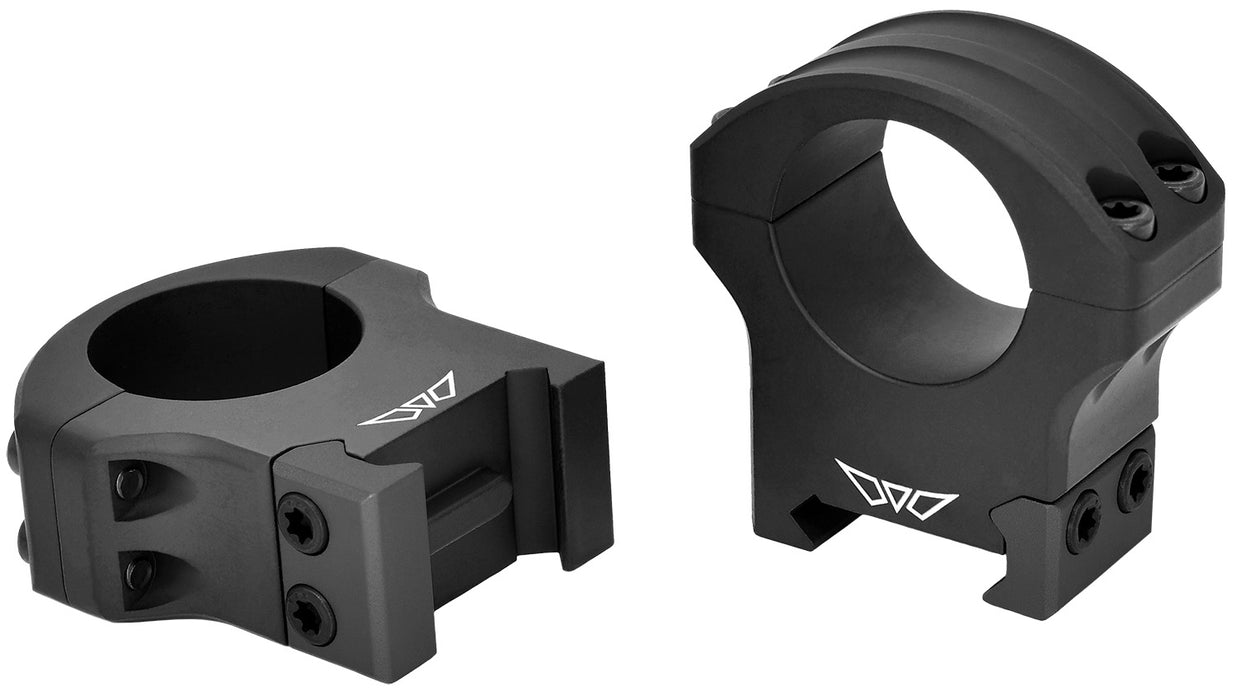 Warne 8502M HyperLite  Matte Black MagnaFusion Alloy 1" Tube High Maxima/Weaver/Picatinny