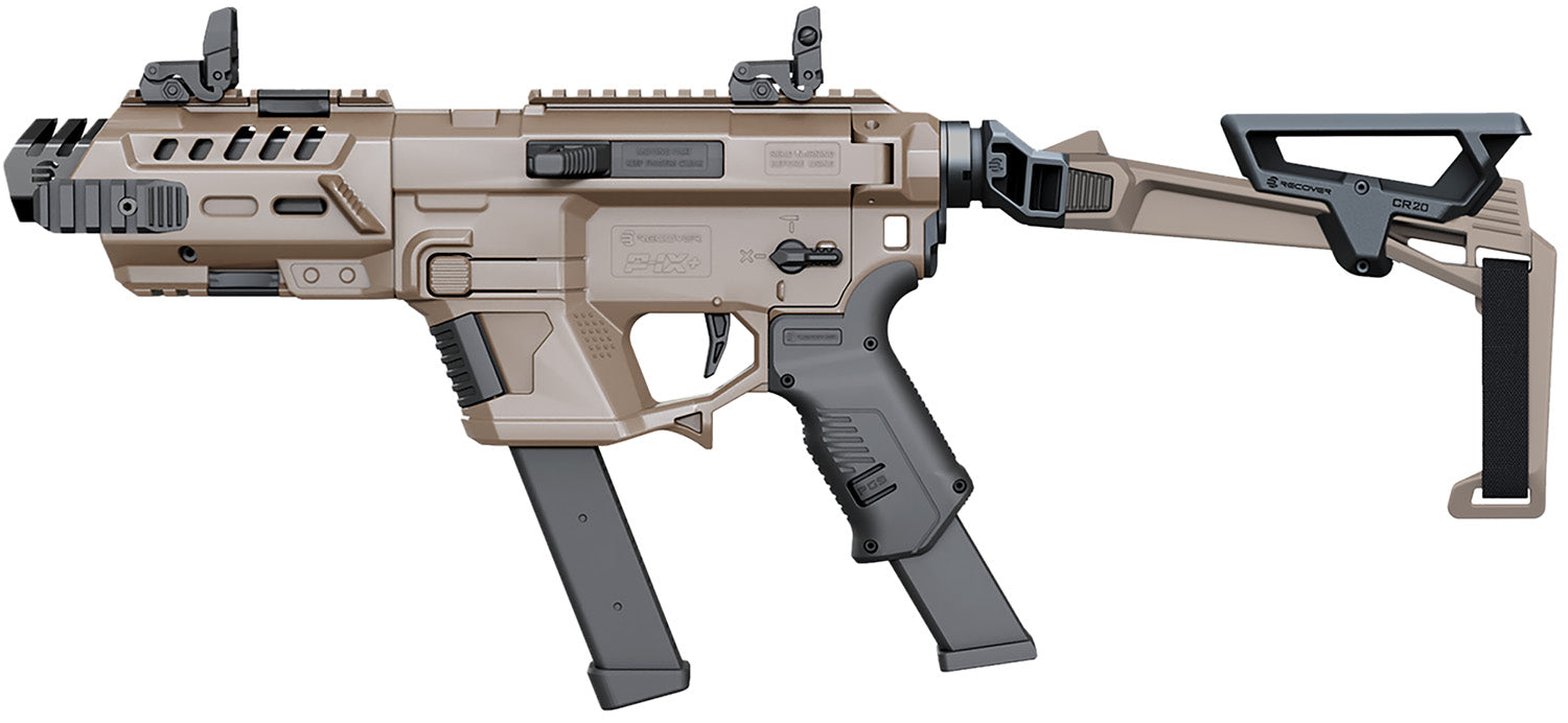 Recover Tactical PIXPBFBR02 P-IX+Basic  PG9 Folding Brace Metal Front Guard Tan