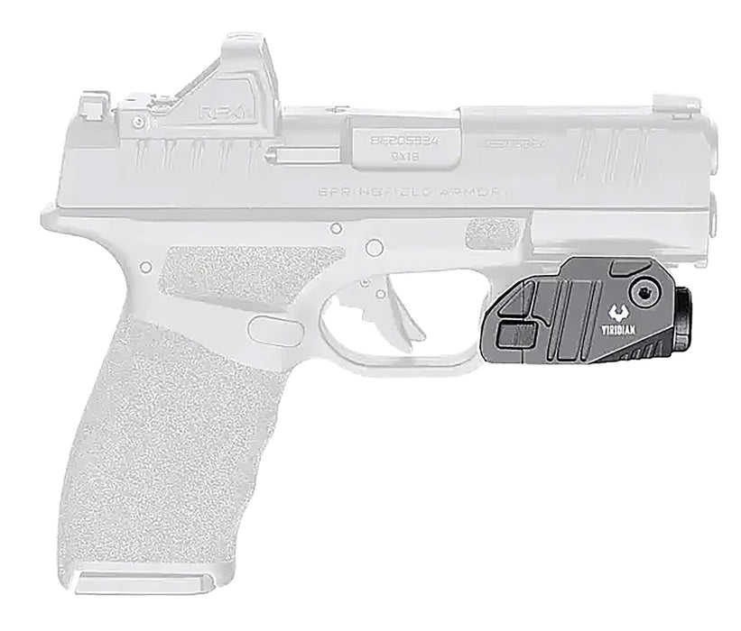 Viridian 9300048 CTL Custom for Springfield Hellcat Pro  Black Anodized 525 Lumens White LED