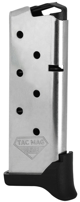 Kimber Mfg, Inc 1200930A Micro 9 Tac-Mag 7rd Extended 9mm Luger Silver Steel