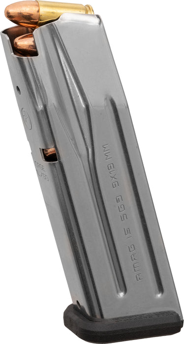 Magpul MAG1464SST AMAG  15rd 9mm Fits Sig P320 Silver Stainless Steel